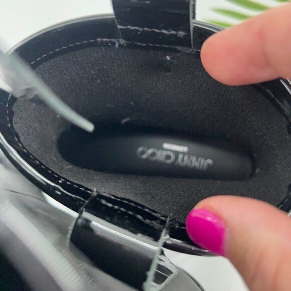 Jimmy Choo Edie Black Matte Rubber Rain Boots Size 37 AS IS - Picture 13 of 15